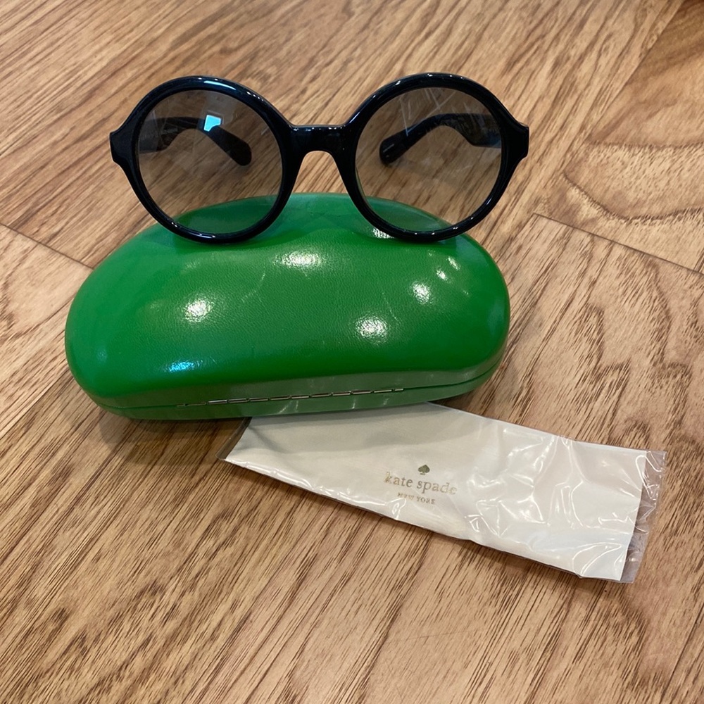 KATE SPADE round sunglasses black - Picture 1 of 8